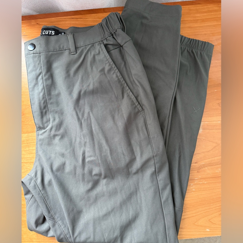 Cuts Clothing Olive Chinos